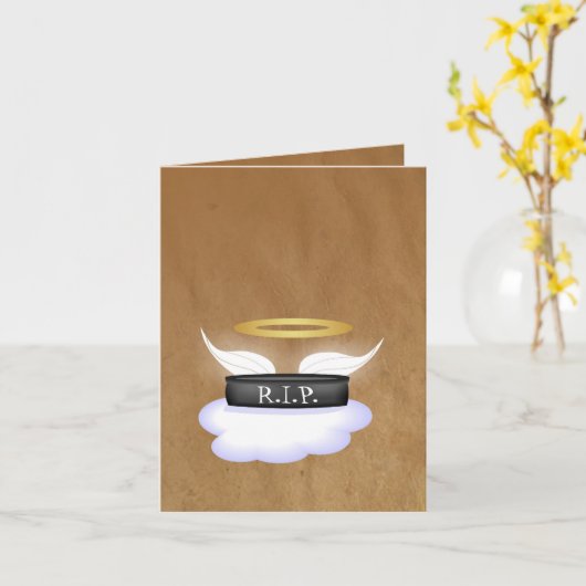 Beileid Karte (Gelbe Blume)