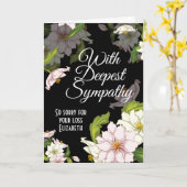 Beileid Karte (Gelbe Blume)