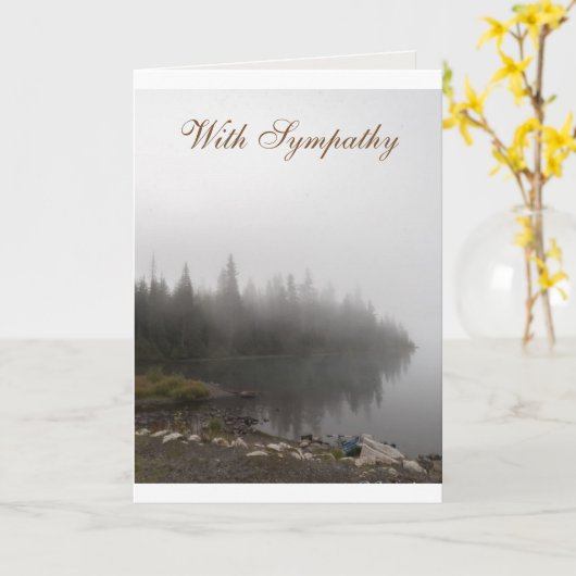 Beileid Karte (Gelbe Blume)