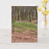 Beileid Karte (Gelbe Blume)