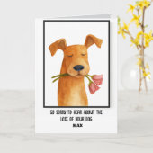 Beileid Karte (Gelbe Blume)