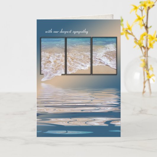 Beileid Karte (Gelbe Blume)