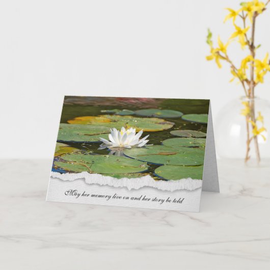 Beileid Karte (Gelbe Blume)