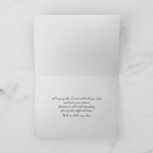 Beileid Karte (Innenseite)