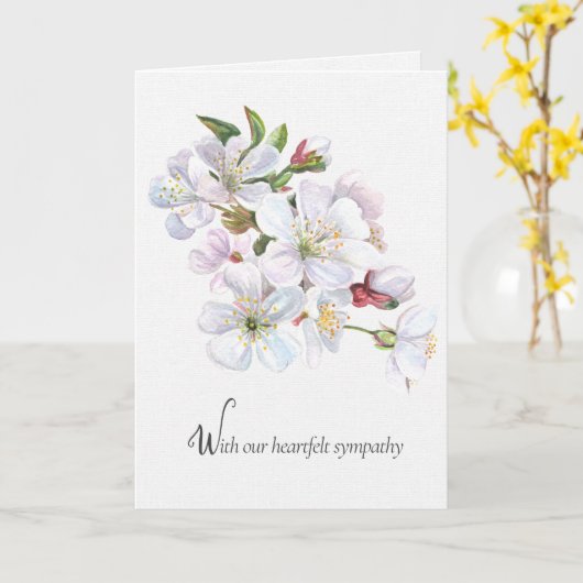 Beileid Karte (Gelbe Blume)