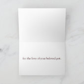 Beileid Karte (Innenseite)