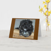 Beileid Karte (Gelbe Blume)