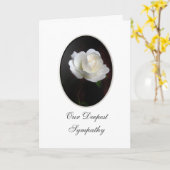 Beileid Karte (Gelbe Blume)