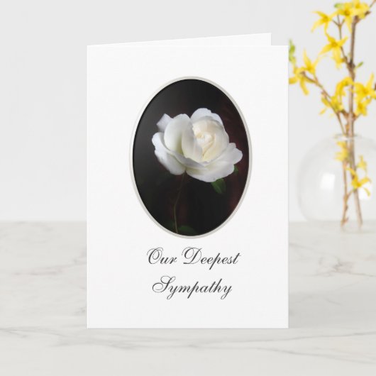 Beileid Karte (Gelbe Blume)