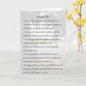 Beileid-Karte des Psalm-23 Karte (Gelbe Blume)