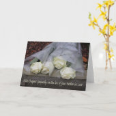 Beileid-Karte des Vaters in Law Loss Rose Karte (Gelbe Blume)