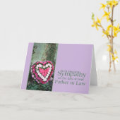 Beileid-Karte des Vaters in Law Loss Rose Karte (Gelbe Blume)