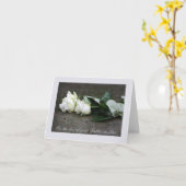 Beileid-Karte des Vaters in Law Loss Rose Karte (Gelbe Blume)