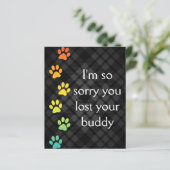 Beileid-Karte für den Lotterieverlust (Stehend Vorderseite)