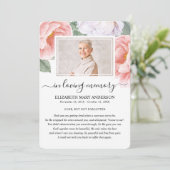 Beileid-Karte für die Beerdigung der Wasserfarbe Dankeskarte (Stehend Vorderseite)