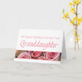 Beileid-Karte für die Enteignung der Rose Karte (Gelbe Blume)