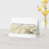 Beileid-Karte für die Rose des Verlustes Karte (Gelbe Blume)