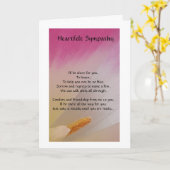 Beileid-Karte für Familien und Freunde Karte (Gelbe Blume)