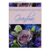 Beileid-Karte für Großmutter-Rose (Vorne)