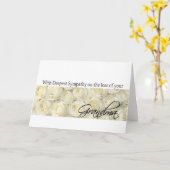 Beileid-Karte für Großmutter-Rose Karte (Gelbe Blume)