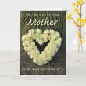 Beileid-Karte für Mutter-Rose Karte (Gelbe Blume)