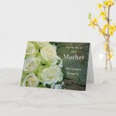 Beileid-Karte für Mutter-Rose Karte (Gelbe Blume)