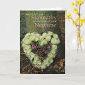 Beileid-Karte für Nephew-Verlust-Rose Karte (Gelbe Blume)