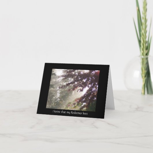 Beileid-Karte leuchten durch Pflaume Karte (Vorderseite)