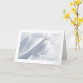 Beileid, Kartenvorlage Karte (Gelbe Blume)