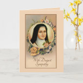 Beileid katholische Mass Offering Card Karte (Gelbe Blume)