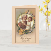 Beileid katholische Mass Offering Card Karte (Gelbe Blume)