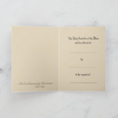 Beileid katholische Mass Offering Card Karte (Innenseite)