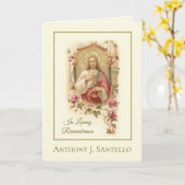 Beileid Katholische Requiem Mass bieten Jesus Karte (Gelbe Blume)