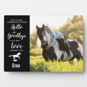 Beileid Keepake Pet Loss Memorial Fotoplatte (Vorderseite)