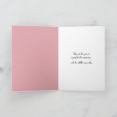 Beileid Kleines Mädchen auf einem Kirschbaumschwun Karte (Innenseite)