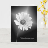 Beileid-Kosmos Blume Karte (Gelbe Blume)