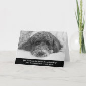 Beileid Labradoodle Grußkarte Karte (Vorderseite)