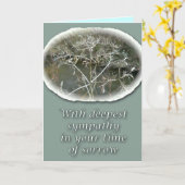 Beileid Lacy Weed Card Karte (Gelbe Blume)