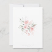 Beileid Liebe Erinnerung Rosa Rose Floral DANK Dankeskarte (Rückseite)