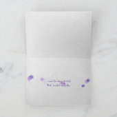 Beileid-lila-Summengarten Karte (Innenseite)