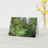 Beileid-lilac Bush Karte (Gelbe Blume)