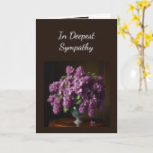 Beileid Lilac Garden Blume Karte (Gelbe Blume)