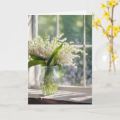 Beileid Lily of the Valley Bouquet Karte (Gelbe Blume)