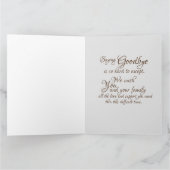 Beileid Loss Familienkomfort Kummerbekundungen Karte (Innenseite)