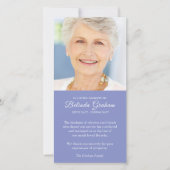 Beileid Loss Foto Lilac Beerdigung Danke Karten (Vorderseite)