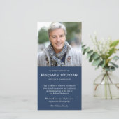 Beileid Loss Foto Navy Beerdigung Danke Karten (Stehend Vorderseite)