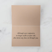 Beileid Loss Service Hund Gelbes Labrador Karte (Innenseite)