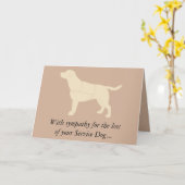 Beileid Loss Service Hund Gelbes Labrador Karte (Gelbe Blume)