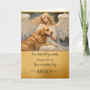 Beileid Love Golden Retriever Angel Art Card Einladung