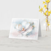 Beileid Magnolia Blume Abstrakt Karte (Gelbe Blume)